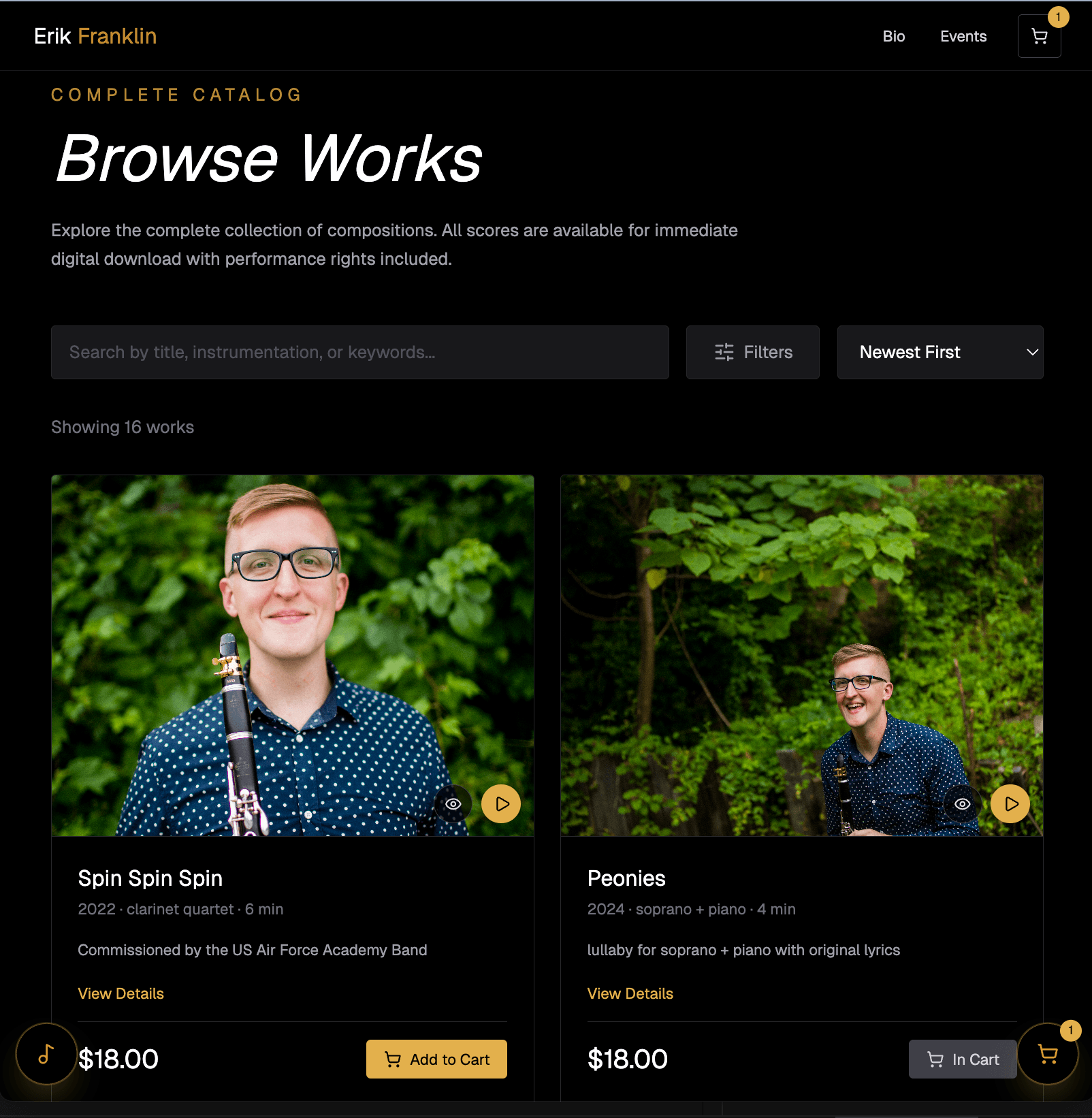 Artisan Portfolio & Digital Storefront preview